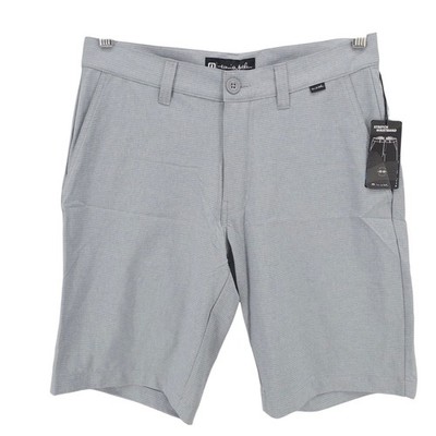 NWT TRAVIS MATHEW Sand Harbor Shorts Heather Sleet Performance 10" Inseam Sz 30