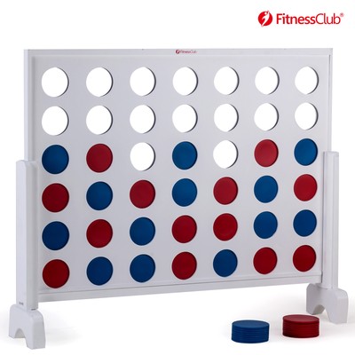Fitnessclub Giant 4 In A Row Game Set Toys Kids Adults Play 3ft With Carry Case