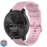 TopPerfekt Sport Band Compatible with Garmin Venu 4 41mm/3S/2S Quickfit Wristband, 18MM Silicone Adjustable Strap Replacement for Vivoactive 4S, Vivomove 3S, Forerunner 265S/255S Music-Rose Pink 18mm