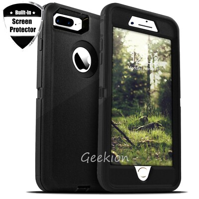 For iPhone 6 7 8 Plus SE 2020 Shockproof Rugged Case Cover + Screen Protector