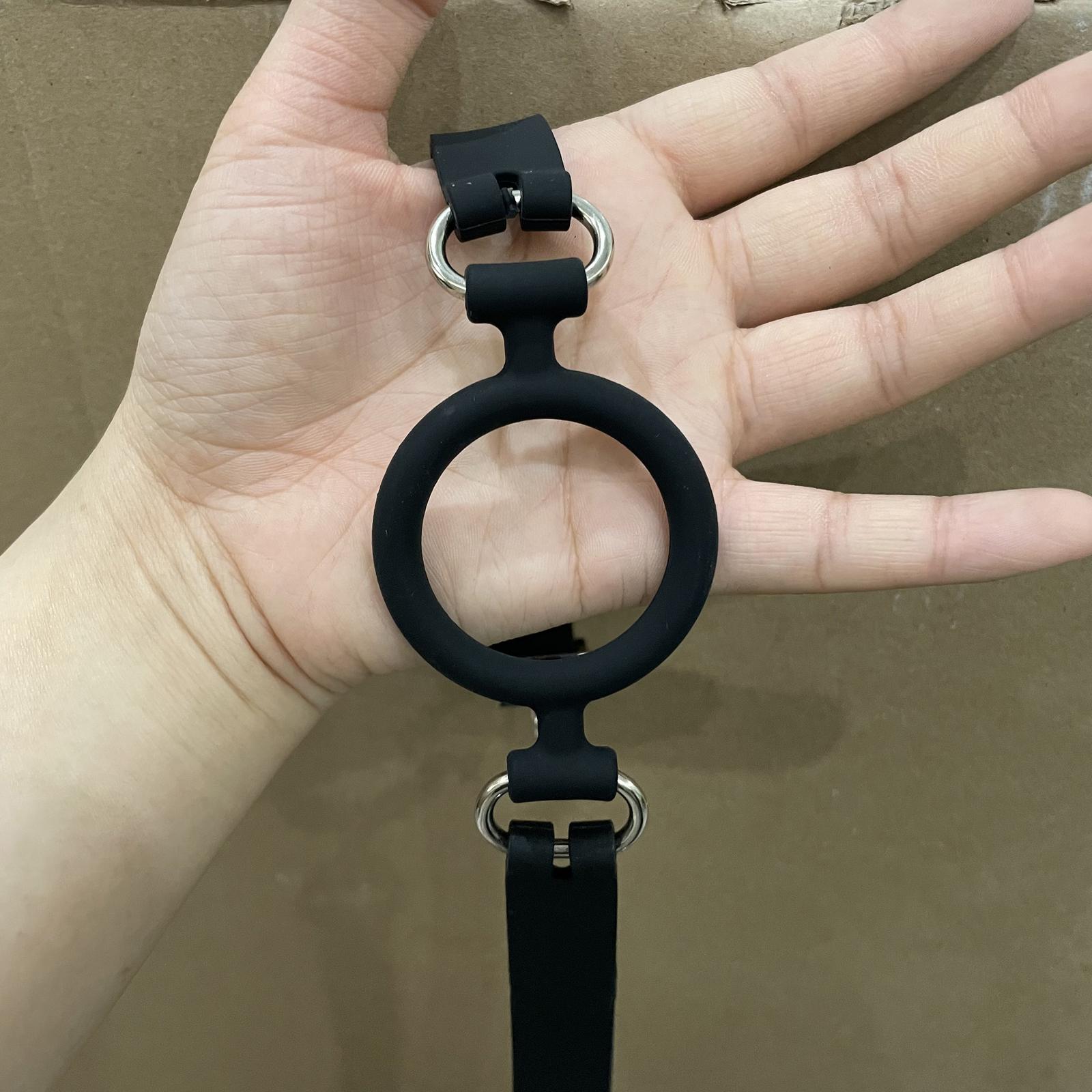 Silicone Open Mouth Gag Bondage Restraints O Ring Gag Plug BDSM Slave Roleplay