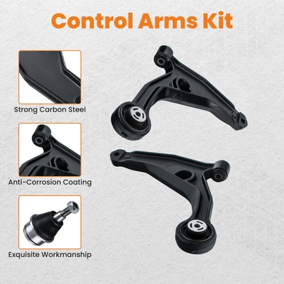 12x Front Suspension Lower Control Arm w/ Ball Joint For Dodge Journey 2009-2015