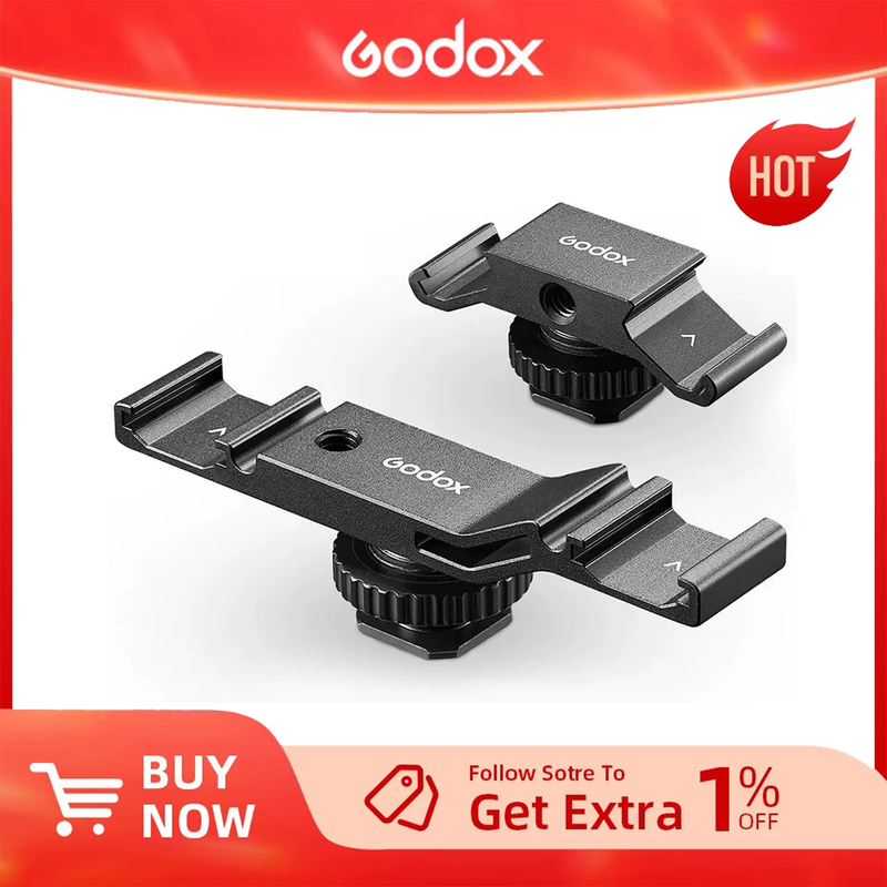 Godox VSM - H02 VSM - H03 Hot Shoe Accessories Dual Cold Shoe for Phone Camera