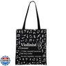 MINIGIU Violinist Gift Violinist Appreciation Gift Violin Lover Gifts Violinist Tote Bag for Violin Player (Violinist Tote Bag)
