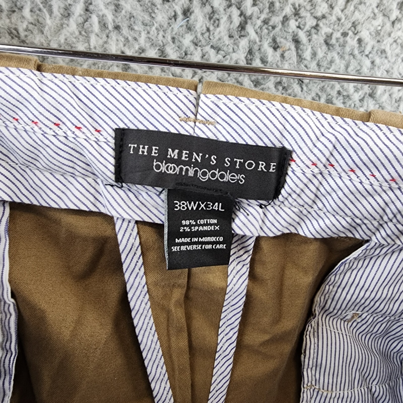 The Men's Store at Bloomingdale's Classic Fit Chino Pants Men's 38Wx34L Tan - Picture 10 of 14