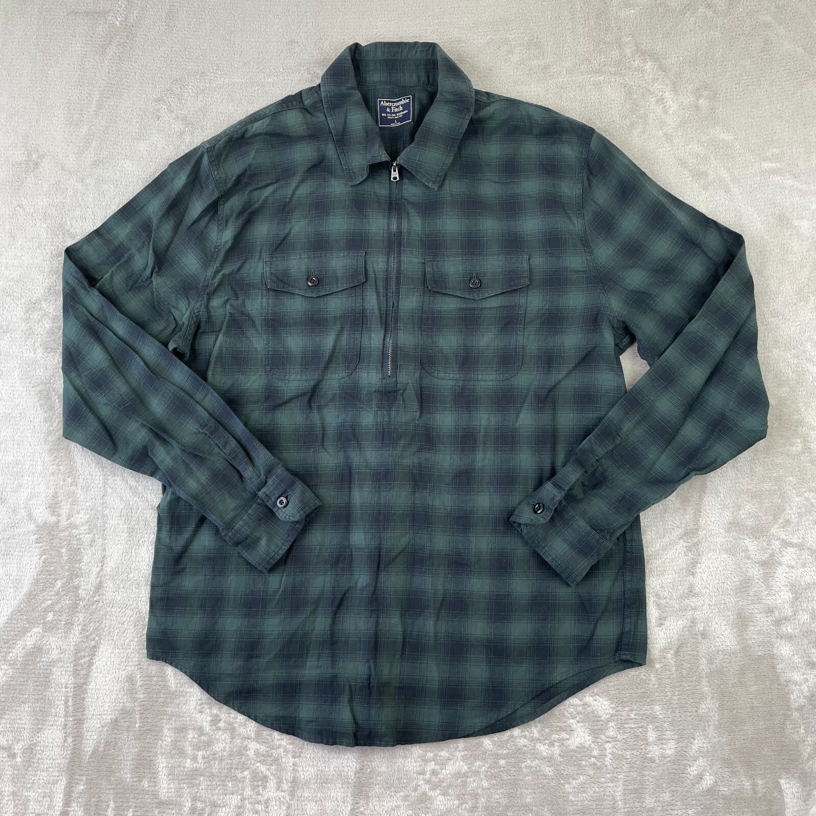 Men's Cropped Zip Workwear Jacket | Men's | Abercrombie.com