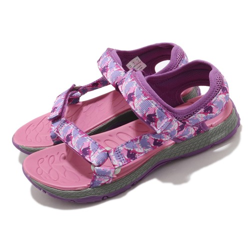 Merrell Kahuna Web Vibram Pink Dino Purple Kids Preschool Water Sandal MK164950