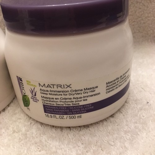 Matrix Biolage Hydratherapie Aqua-Immersion Creme Masque Deep Moisture 16.9 oz .