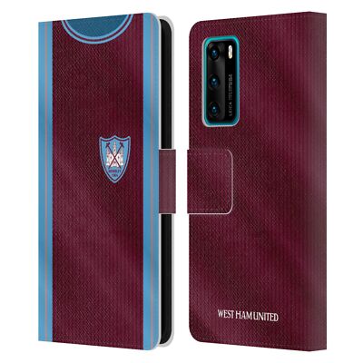 OFFICIAL WEST HAM UNITED FC RETRO KITS LEATHER BOOK CASE FOR HUAWEI PHONES 4