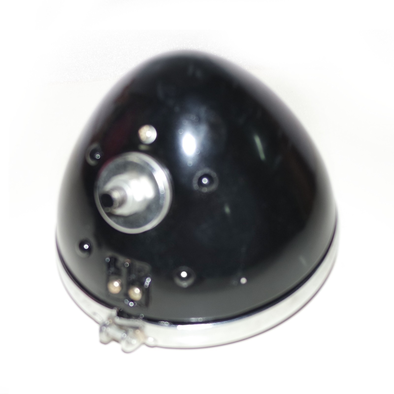Retro Headlight Headlamp 7" Bottom Mount Fits Harley Cafe Racer Bobber 