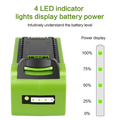 7.0Ah For Greenworks 40V Lithium G-MAX Battery 29462 29482
