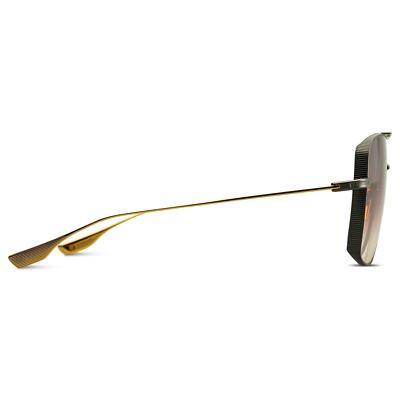Pre-owned Dita Dubsystem Dts157-a-02 Black Iron Yellow Gold Burgundy Navigator Sunglasses In Red