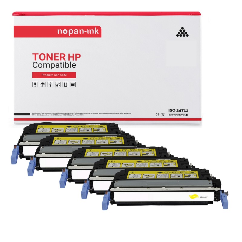 Toner X5- Q6460a(X2) + Q6461a + Q6463a + Q6462a - Compatible Pour Hp