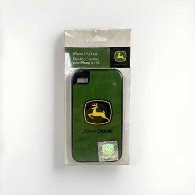 John Deere iphone 4/4s Case New Open Box Green With Yellow Deer Logo
