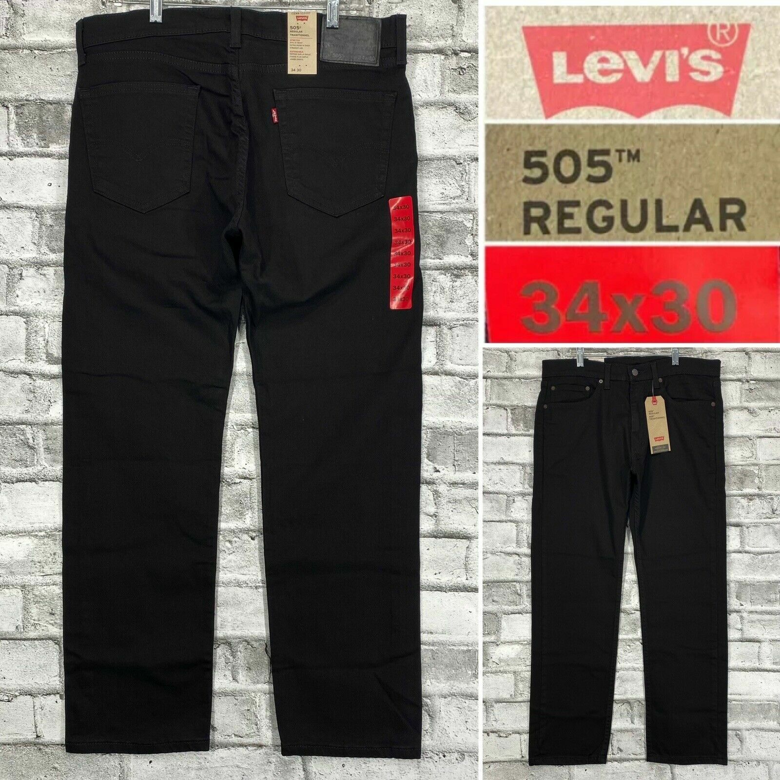 NWT LEVIS 505 Regular Stretch Men's 