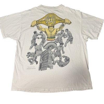 Latin Legends 1993 Boxing Tee Chavez Duran Mens XL Vintage Beefy T