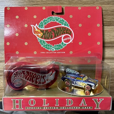 Hot Wheels Holiday Special Collector Edition 1996 Blue Chrome Classic Nomad New!