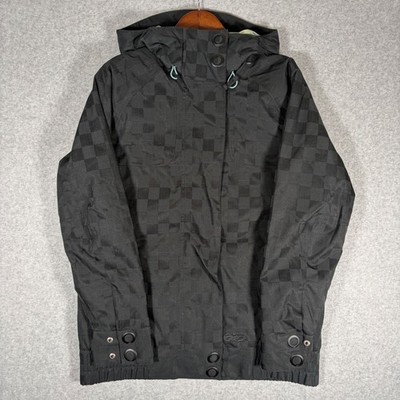 Nike 6.0 Tervist Jacket Snowboard Jacket Womens Medium Black Checkered Insulated