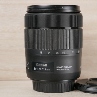 Canon EF-S 18-135mm f3.5-5.6 IS USM Nano Zoom Lens *GOOD/TESTED*