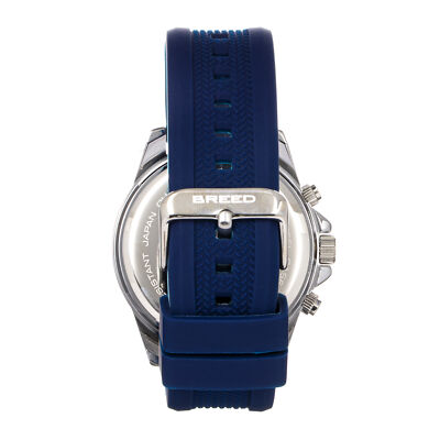Pre-owned Breed Tempo Chronograph Strap Watch - Navy