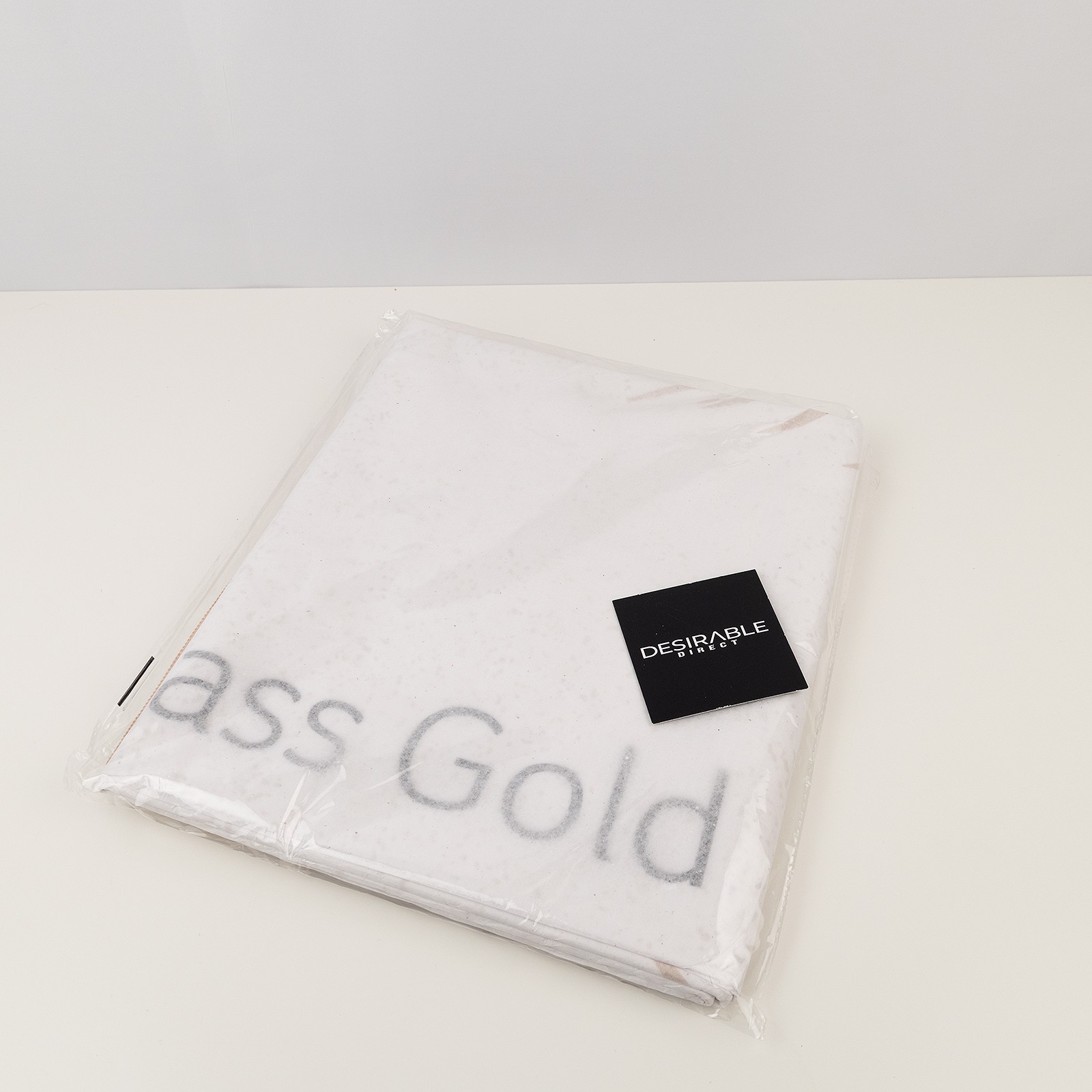RUI Class Beach Towel Hotel Gold Thin New In Plastic Packaging