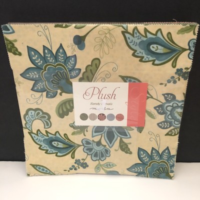 New Moda Layer Cake Plush Sandy Gervais 42 - 10'' Squares Cotton Fabric Mix Pack