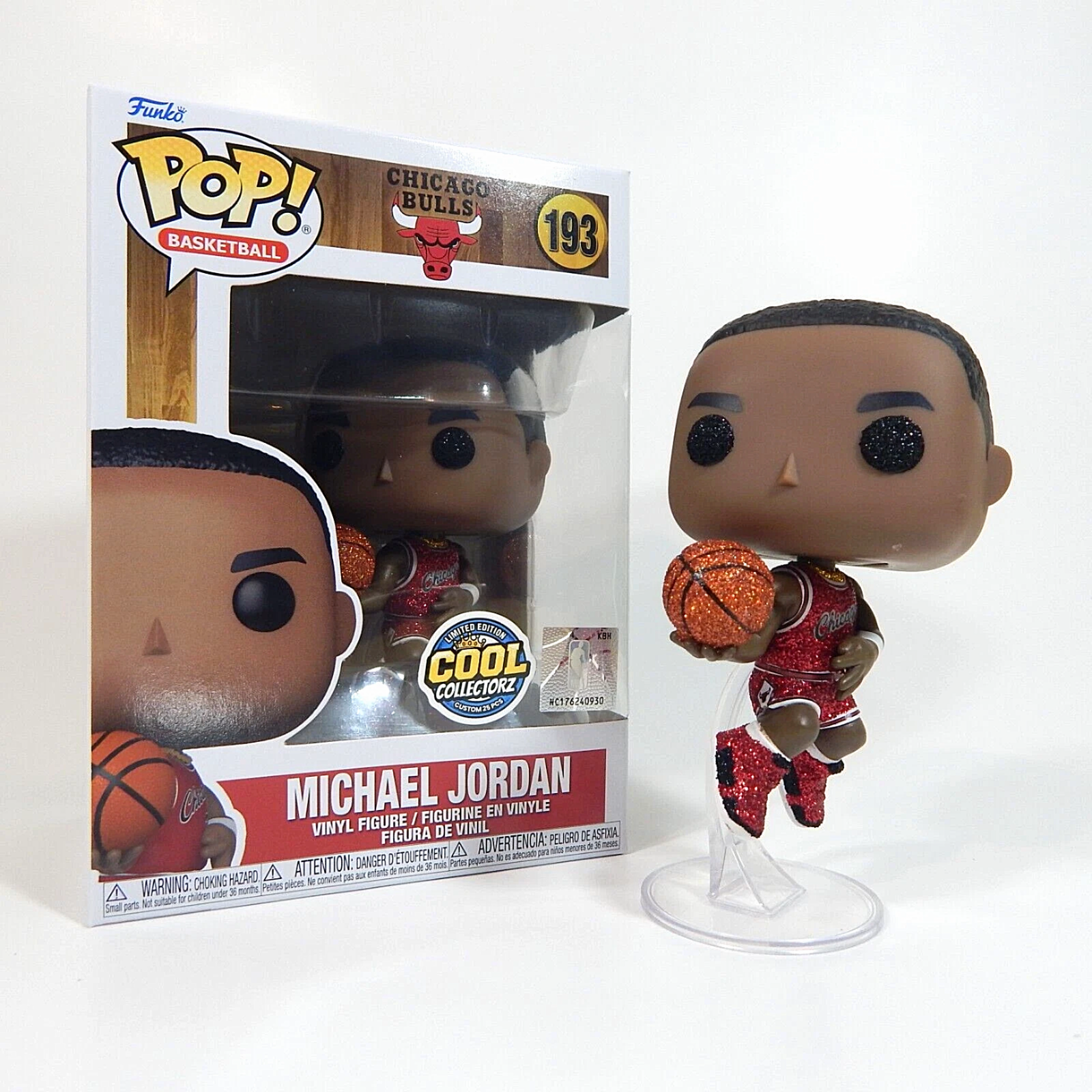 Michael Jordan Funko Pop NBA #193 Glitter Cool Collectorz