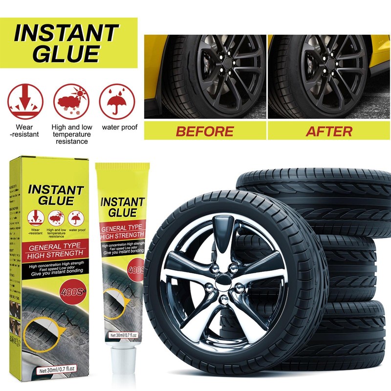 Auto Tyre Tube Puncture Repair Fast Curing Rubber Cement Bicycle Tire Patch Glue