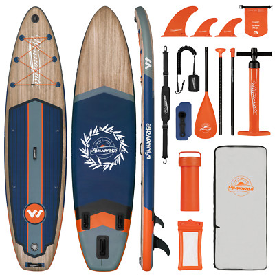 Winnovate Inflatable Stand Up Paddle Board, Wide Paddle Board, Surfboard, SUP