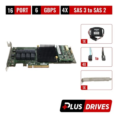 Adaptec ASR 71605 16 Ports 6Gbps SATA/SAS 1GB Cache RAID Card w/ BBU & 4x Cables