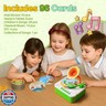 yimido Kids Phonograph Toddler Record Player， with 96 Learning Cards, Early Education Machine Record Player Music Box Storyteller pop Speakers, Gift for Boys and Girls