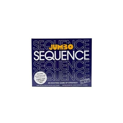 Jax Giant (aka Jumbo) SEQUENCE Game - Box Edition with Cushioned Mat, Cards a...