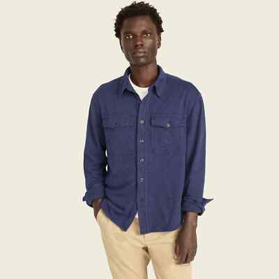 J. Crew Waffle-lined Garment-Dyed Men’s Harbor Shirt $128 NEW L