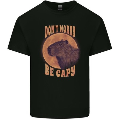 No Te Preocupes Be Gorra Divertido Capybara Hombre Luz Camiseta Algodón