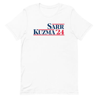 ALEX SARR & KYLE KUZMA T-SHIRT Washington Basketball Presidential Tee Streetwear
