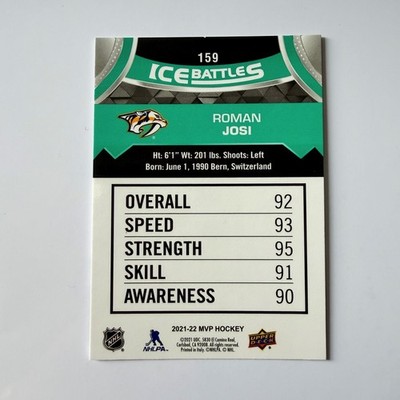 2021 Upper Deck MVP #159 Roman Josi Ice Battles