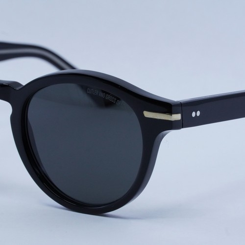 Pre-owned Cutler And Gross Cg1338s 001 Black/grey 51-21-150 Sunglasses In Blue