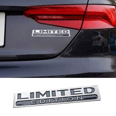 3D Limited Edition Logo Car Chrome Emblem Badge Metal Decal Sticker Accessories