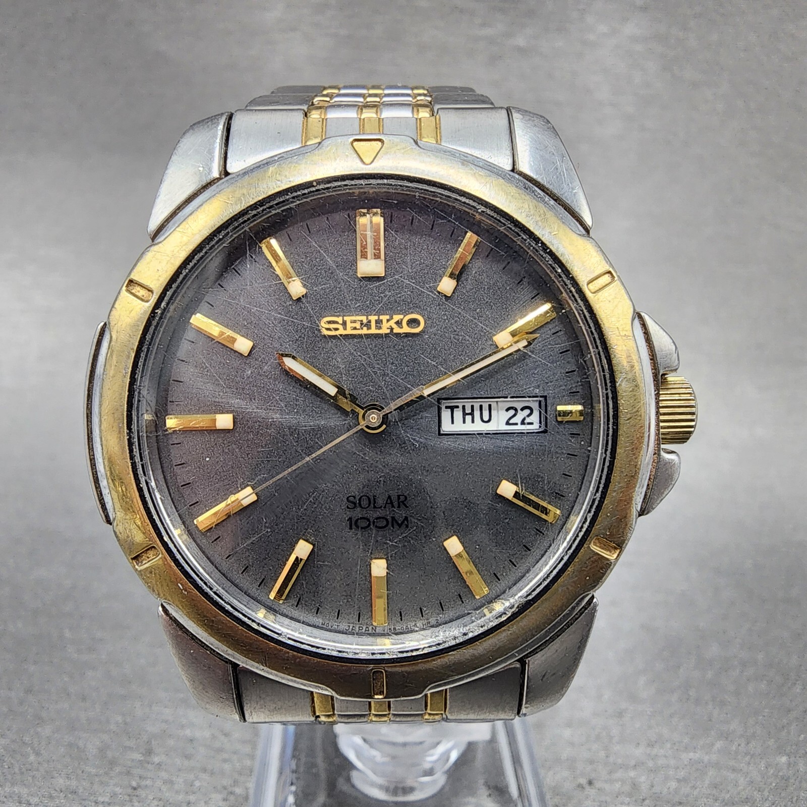 SEIKO セイコー SOLAR 100M V158-0AR0 ソーラー 腕時計 SEIKO セイコー SOLAR 100M V158-0AR0 ソーラー 腕時計 - メルカリ