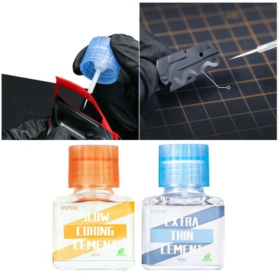 DSPIAE EXTRA THIN CEMENT ETC-01+ Slow curing cement ETC-02 Seam glue