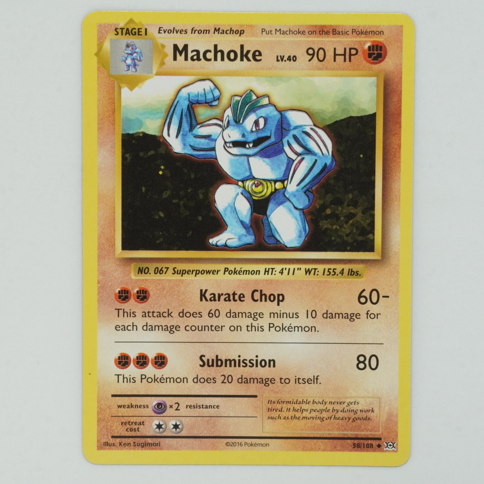 Machoke 58/108 Uncommon XY: Evolutions Pokemon Card | eBay