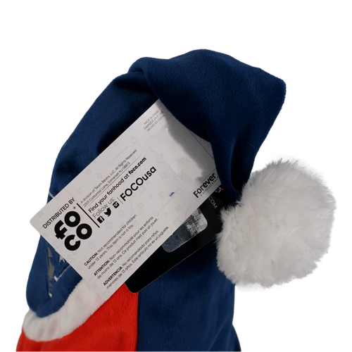 New England Patriots Christmas Santa Hat (17 in) Adult Unisex Football Team