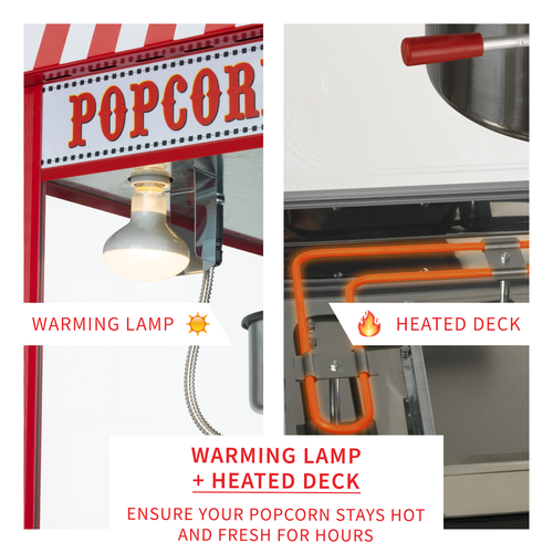 FunTime FT8000CP 8 OZ Commercial Carnival Bar Style Popcorn Popper Machine