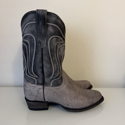 TECOVAS TECOVAS THE NOLAN 'GUNSMOKE RELIC LIZARD' SIZE 12EE (WIDE)