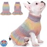 QBLEEV Girls' Small Dog Sweaters - Soft, Warm Winter and Fall Pullover Sweaters with Turtleneck and Vest Options for Female Puppies and Dogs - XS