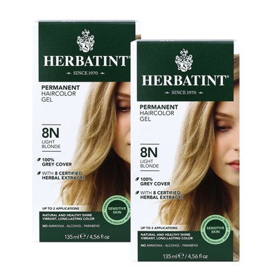 Herbatint 8N-Светло-русый, 2 упаковки (9,12 жидких унций) в коробке
