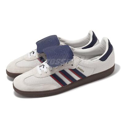 adidas Originals Samba LT Crystal White Dark Blue Men Unisex Casual Shoes IE9169