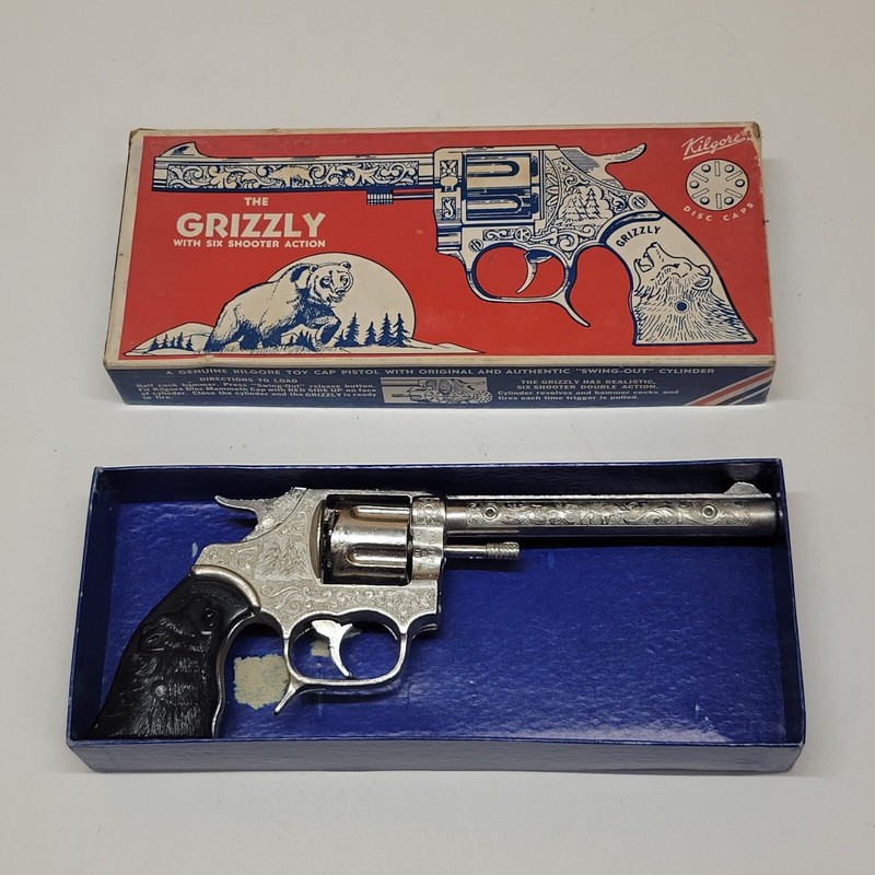 TIMEGORE箱付きRANPAGETOY×VIOLENCETOYワンオフソフビ Kilgore Grizzly Toy Cap Gun With Original Box Six Shooter | eBay