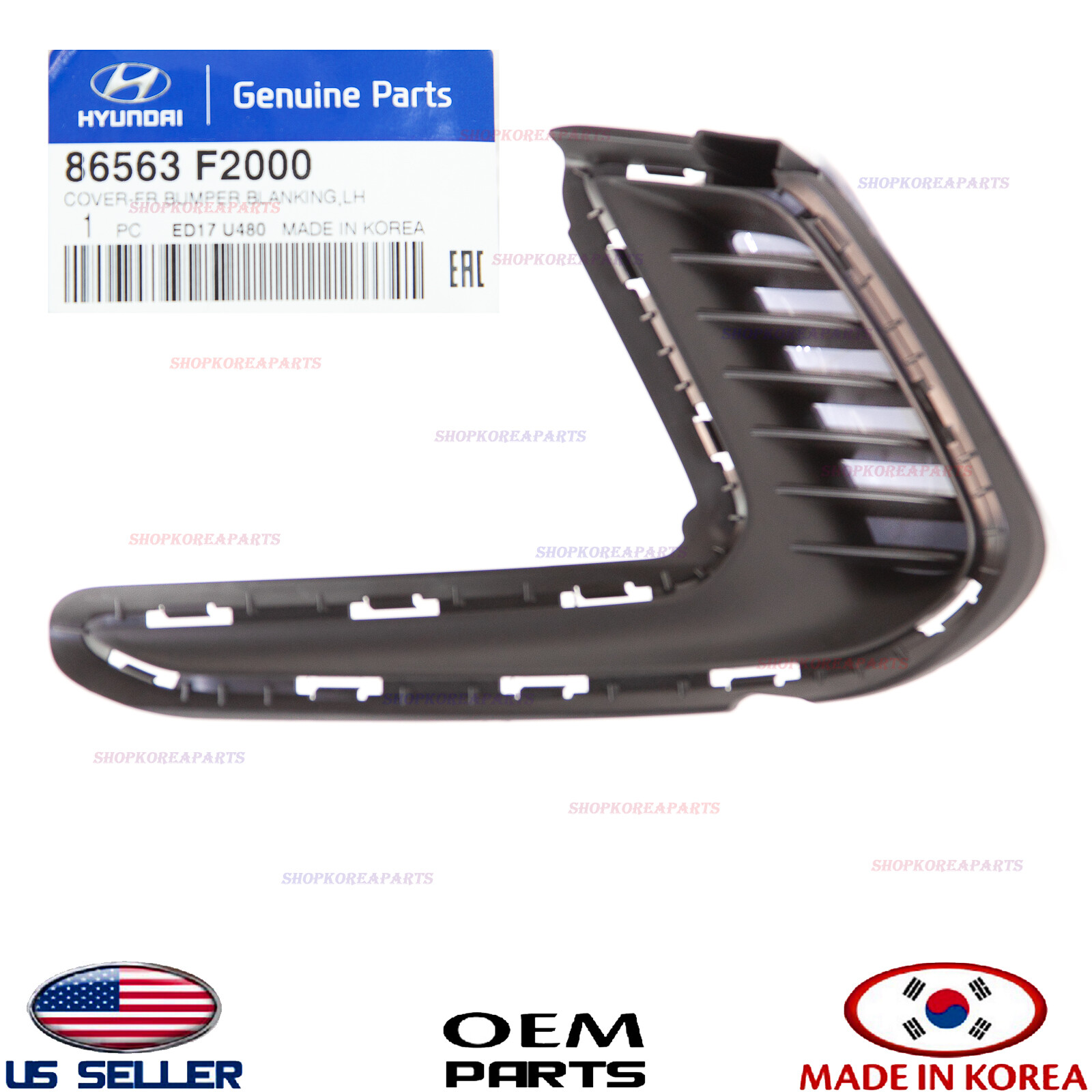 Genuine Front Bumper Fog Lamp Cap Cover LEFT Driver Side ⭐OEM