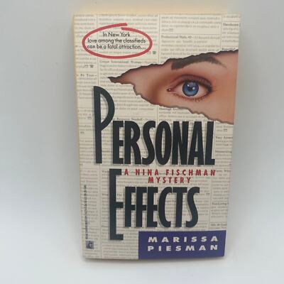 Personal Effects by Marissa Piesman 1991 Pocketbook PB Vintage Mystery